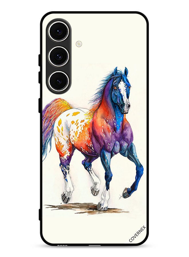 Covernex Samsung Galaxy S24 FE 5G Protective Case Cover Horse Paint Art - Image 1