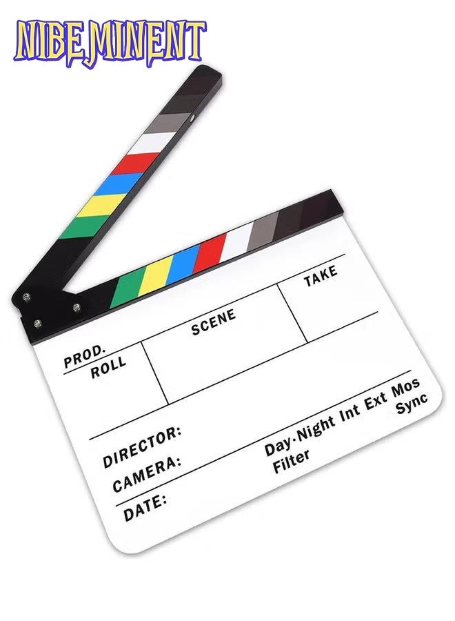 NIBEMINENT Professional Clapperboard White 30*25cm - Image 4