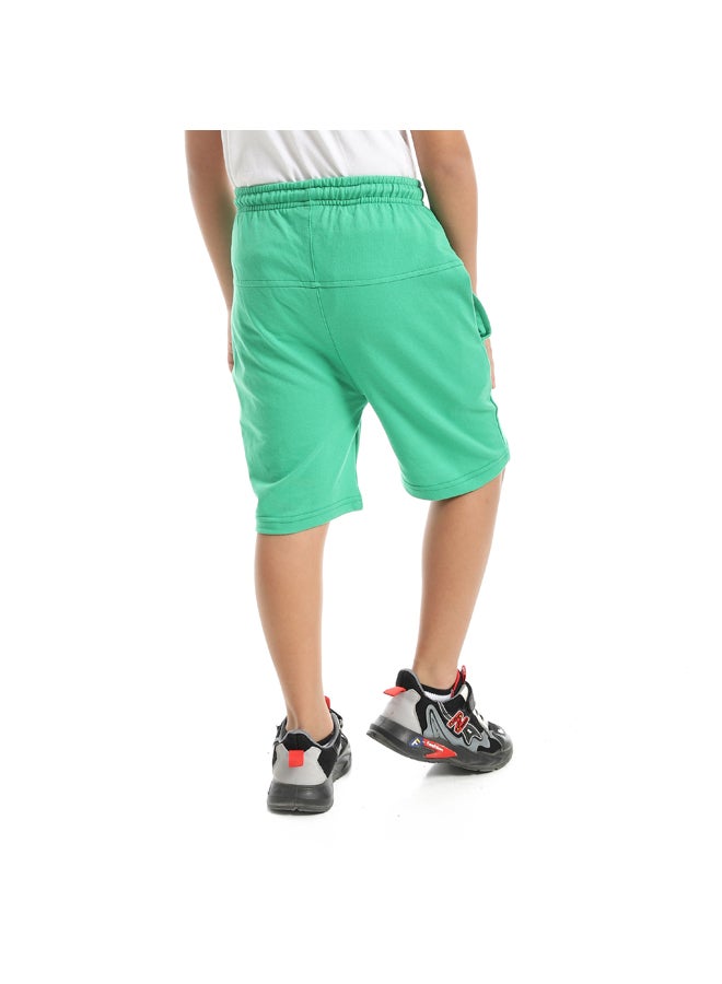 Andora A Stylish Trend With Sided Pockets Green Short_Green - Image 5