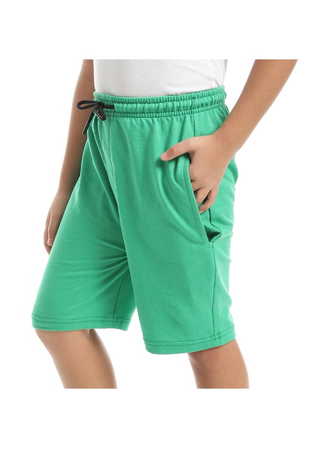 Andora A Stylish Trend With Sided Pockets Green Short_Green - Image 4