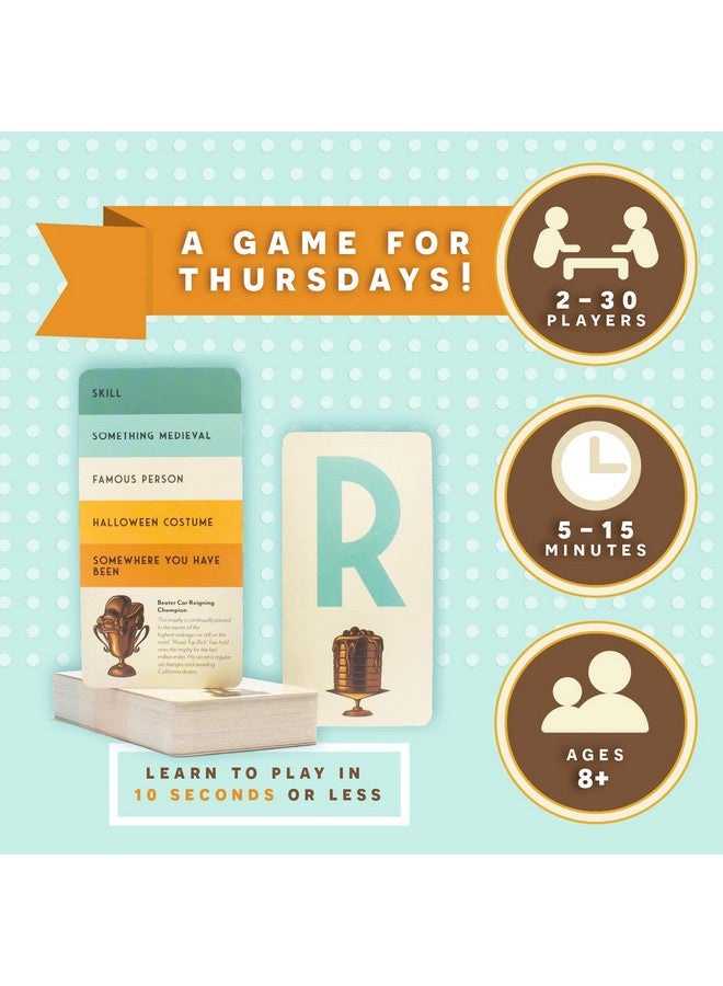 Facade Games Trophies Card Game - Quick and Simple Word Party Game for 2-30 Players - Image 2