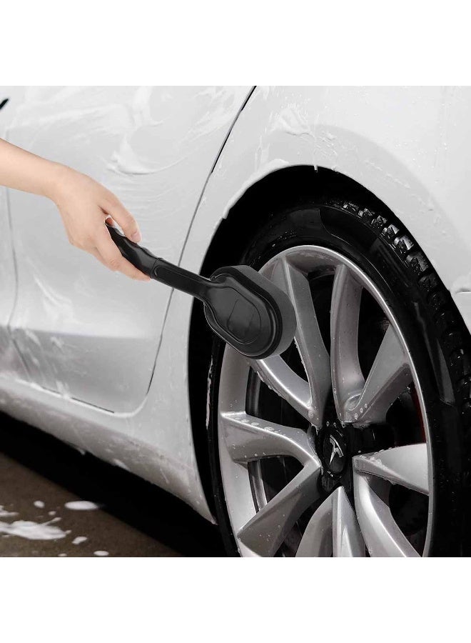 Car Cleaning Brush GN10683 with Ergonomic Handle, Removable Foam Pad, Interior Exterior Detailing Cleaning Tool - Image 4