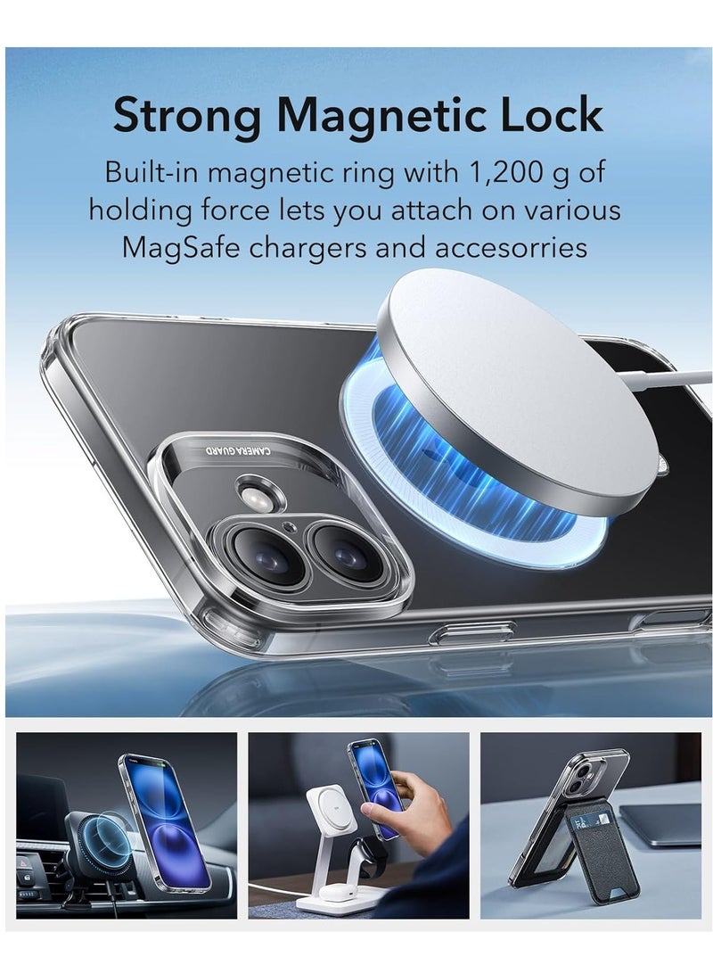 إلترازون iPhone 16 Case - MagSafe Compatible, Shockproof Thin Cover with Camera Protection, Resists Yellowing and Scratches - Clear, Zero Series - Image 5