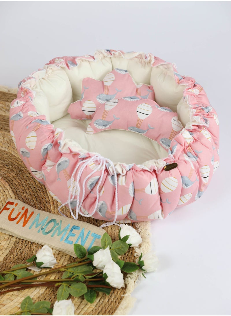 FUN MOMENT - The Sparrow's nest mattress for children consists of 3 pieces with different prints - Image 1