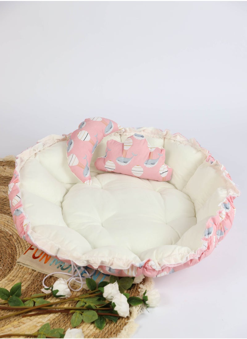 FUN MOMENT - The Sparrow's nest mattress for children consists of 3 pieces with different prints - Image 1