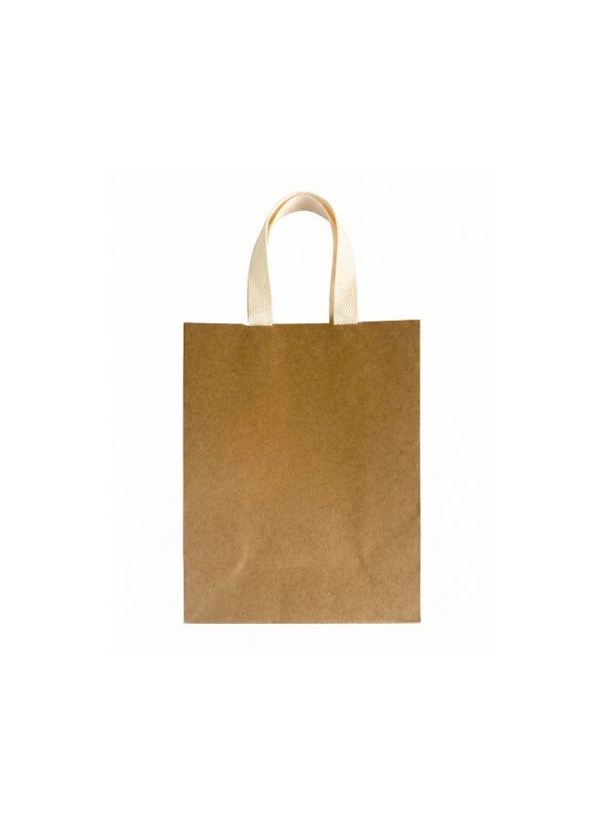 Party Camel Small Kraft Gift Bag with Ribbon Handles - Image 1
