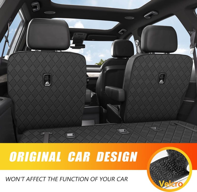 TTX LIGHTING Cargo Mat & Backrest Mat for 2020-2025 Kia Telluride 7 Seats with 2nd Row Rear Backrest Mat, All Weather 2nd & 3rd Row Back Seat Protector Leather Cargo Liner Trunk Mat for Telluride Accessories - Image 4
