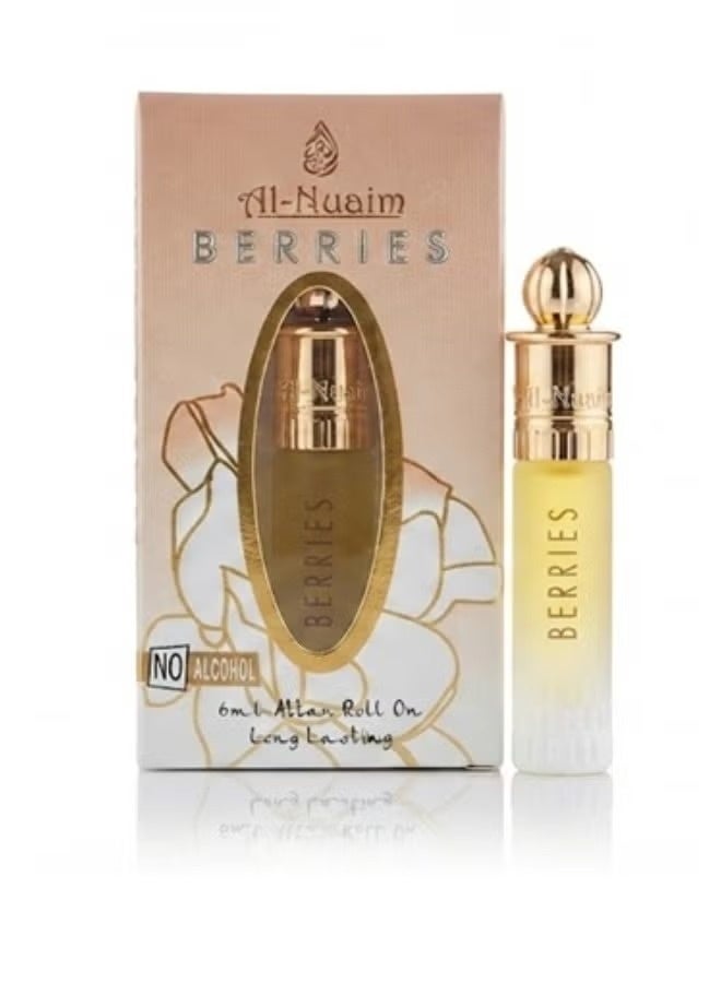 Al Nuaim Al-Nuaim Berries Attar Roll On Perfume Oil 6ml | Alcohol Free Concentrated Fragrance for Men & Women - Image 1