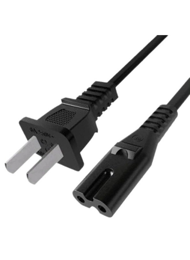 1.5 M US Standard 2 Flat Eight-character Tail 2-hole 8-character Power Cord GB Two Flat Plug 8-character Tail Power Cord-Color:GB 1.5m 0.5 Square