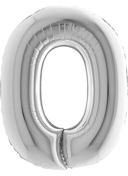 Sunman Partipan O Letter Silver Foil Balloon 16 Inch