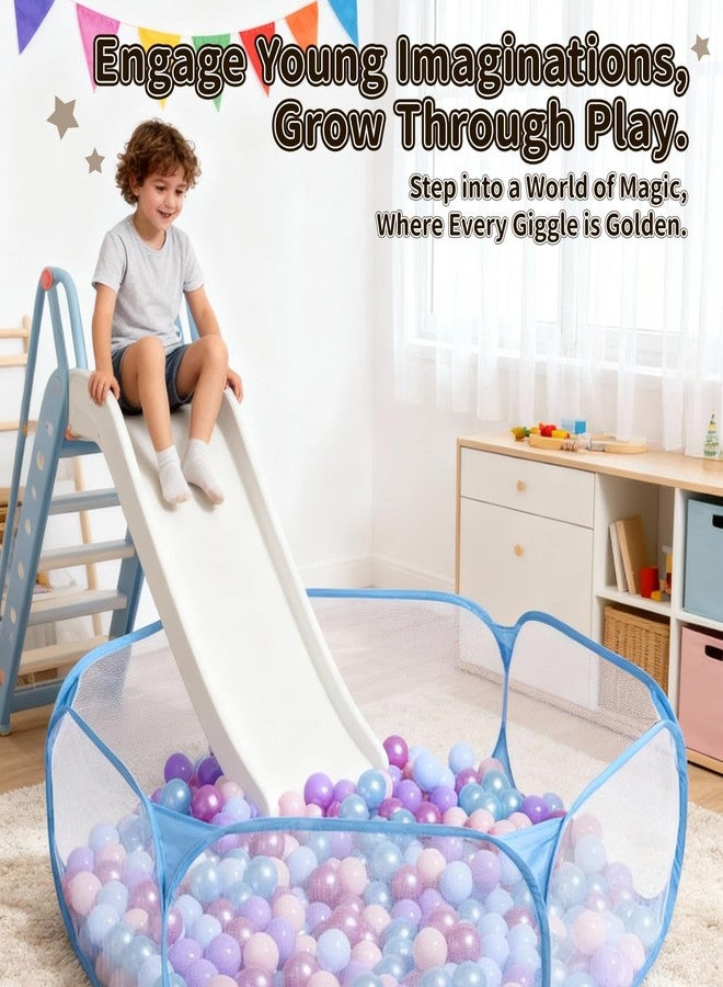 STARBOLO Kids Ball Pit Play Pool Play Tent, Toy Ball Play Pool Foldable Play Tent for Kids Girls Boys Pets Indoor and Outdoor, Balls Not Included (Blue). - Image 2
