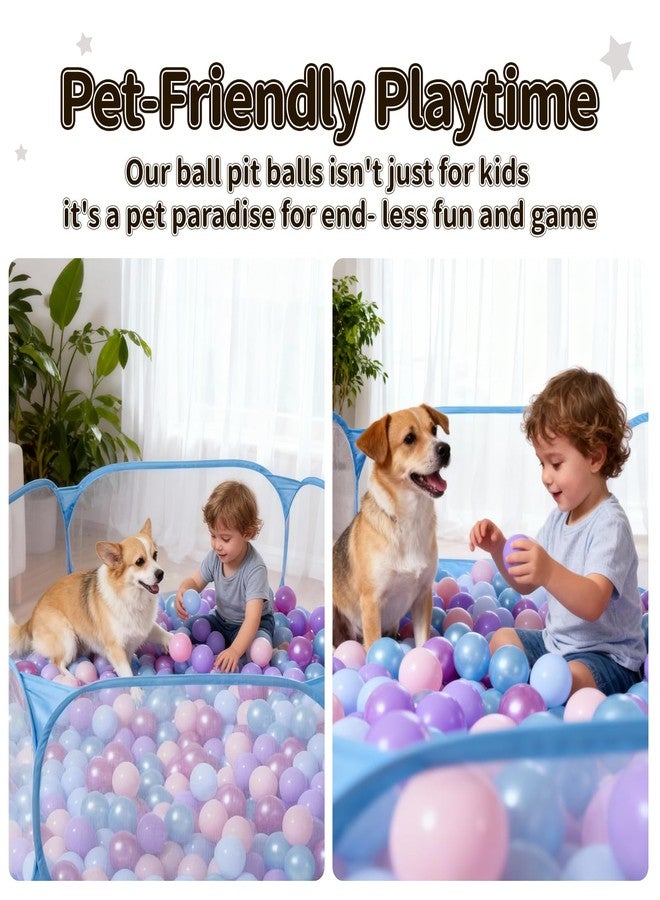STARBOLO Kids Ball Pit Play Pool Play Tent, Toy Ball Play Pool Foldable Play Tent for Kids Girls Boys Pets Indoor and Outdoor, Balls Not Included (Blue). - Image 3