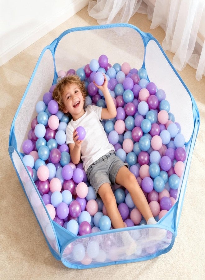 STARBOLO Kids Ball Pit Play Pool Play Tent, Toy Ball Play Pool Foldable Play Tent for Kids Girls Boys Pets Indoor and Outdoor, Balls Not Included (Blue). - Image 5