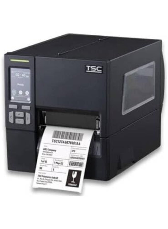 TSC MB241T Industrial Label Printer, 203 DPI Print Resolution, 3.5" Color Touch LCD, DRAM 256MB, Flash 256MB, USB, RS232, Ethernet, USB 2.0, RTC, Black | MB241T-A001-0202 - Image 1
