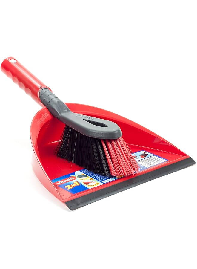 Vileda 2 In 1 Short Handle Dustpan  - Image 1