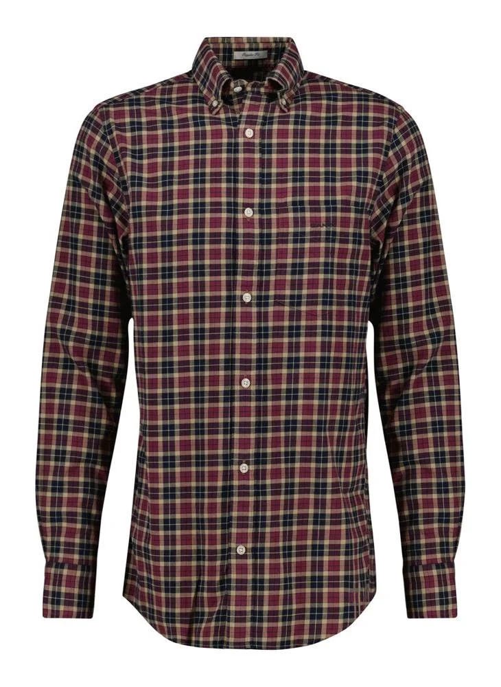 GANT Regular Fit Checked Light Twill Shirt