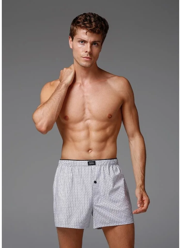 dagi White Poplin Men's Boxer