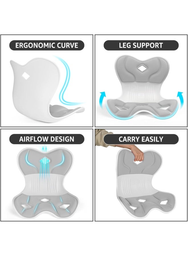 Comfortable Back Support for Office Chair – Posture Corrector and Lumbar Support for Floor Seating, Ideal for Home, Office, and Work Use, Backrest Cushion (Color May Vary) - Image 3