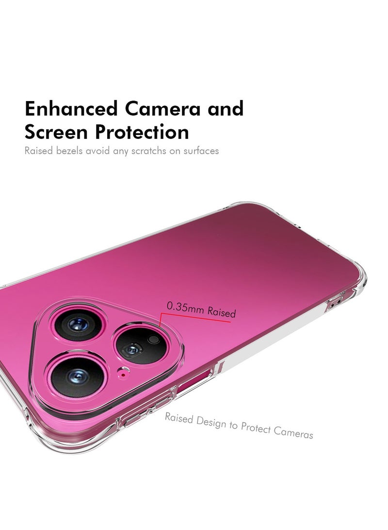 CHAPPELINE Huawei Pura 80 5G 2025 TPU Soft Corners with Hard PC Case Cover (MCTPTN) - Clear - Image 3