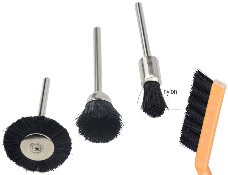 DIY Crafts DIY Crafts 10x Brushes As Image, Nylon Brushes, Mini Wire Brush Set, Rust Paint Metal Cleaner, Cleaning Welding Slag and Rust, Handy Steel/Nylon/Brass Brush Set (10x Brushes As Image, Nylon Brushes)  - Image 3