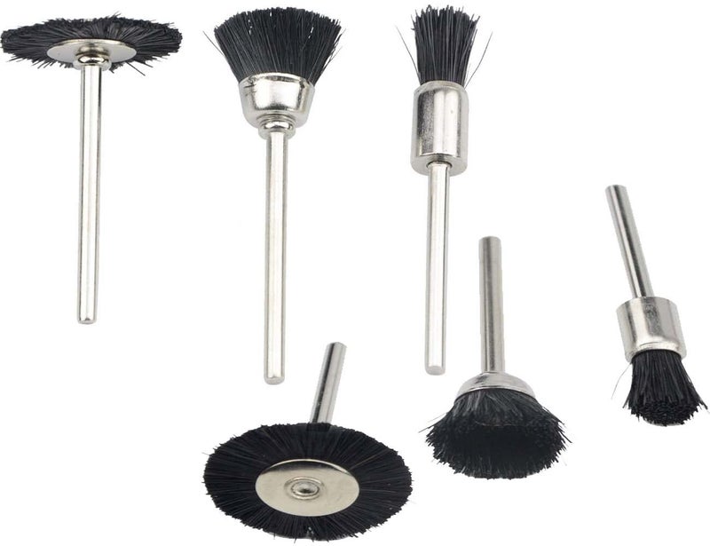 DIY Crafts DIY Crafts 10x Brushes As Image, Nylon Brushes, Mini Wire Brush Set, Rust Paint Metal Cleaner, Cleaning Welding Slag and Rust, Handy Steel/Nylon/Brass Brush Set (10x Brushes As Image, Nylon Brushes)  - Image 2