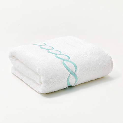 Calla Angel Superior 1000 Gram Egyptian Cotton Oversize 63 x 31 Bath Towel, 1 Piece, Mint Chain - Image 1