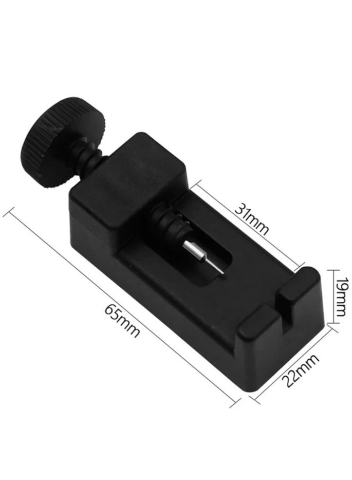 أداة إزالة روابط الساعة مجموعة أدوات إزالة دبابيس سلسلة الرباط لضبط وإصلاح سوار الساعة لصانعي الساعات أداة إزالة كهربائية لبدائل نصائح الحفر ضبط روابط سوار الساعة (مع الأداة) - Image 2