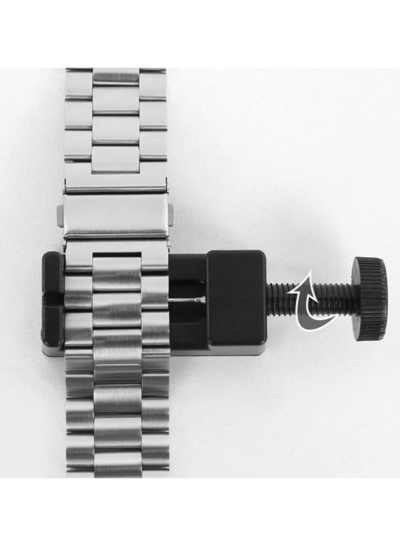 أداة إزالة روابط الساعة مجموعة أدوات إزالة دبابيس سلسلة الرباط لضبط وإصلاح سوار الساعة لصانعي الساعات أداة إزالة كهربائية لبدائل نصائح الحفر ضبط روابط سوار الساعة (مع الأداة) - Image 4