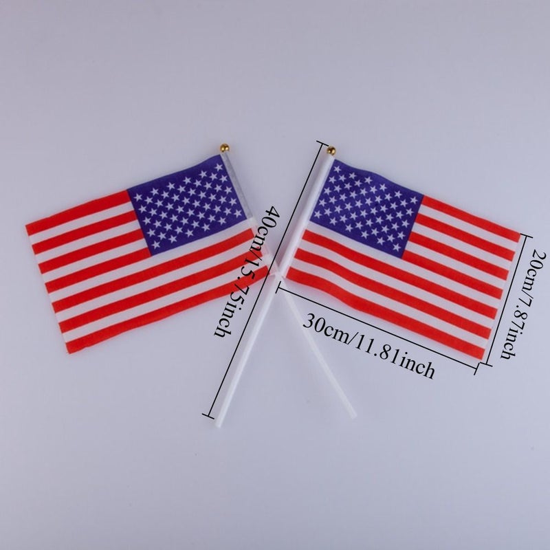 6 Pcs FIFA 2026 Soccer Match Cheer Flags Hand Waving National Support Decor - Image 5