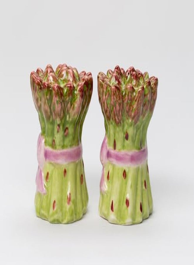 Cg Cosmos Gifts Ceramic Asparagus Salt and Pepper Set, 2-1/2-Inch,Green - Image 3