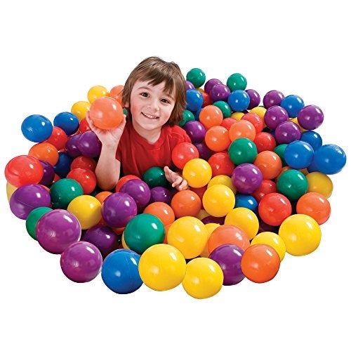 Intex Small Plastic MultiColored Fun Ballz for Indoor and Outdoor Ball Pits or Splash Pools with Storage Carrying Bag 100 Pack - Image 5