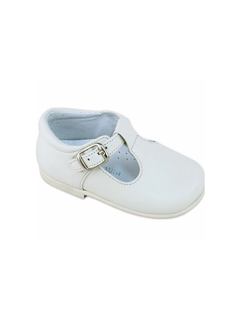 Off White Leather Boys Shoes