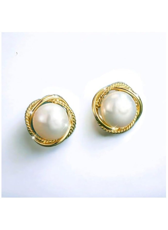 بونكا اقراط اذن انيقة للبنات والنساء من بونكا ماركة تستحقها كل امرأة حلق لؤلؤي بريما - Image 2