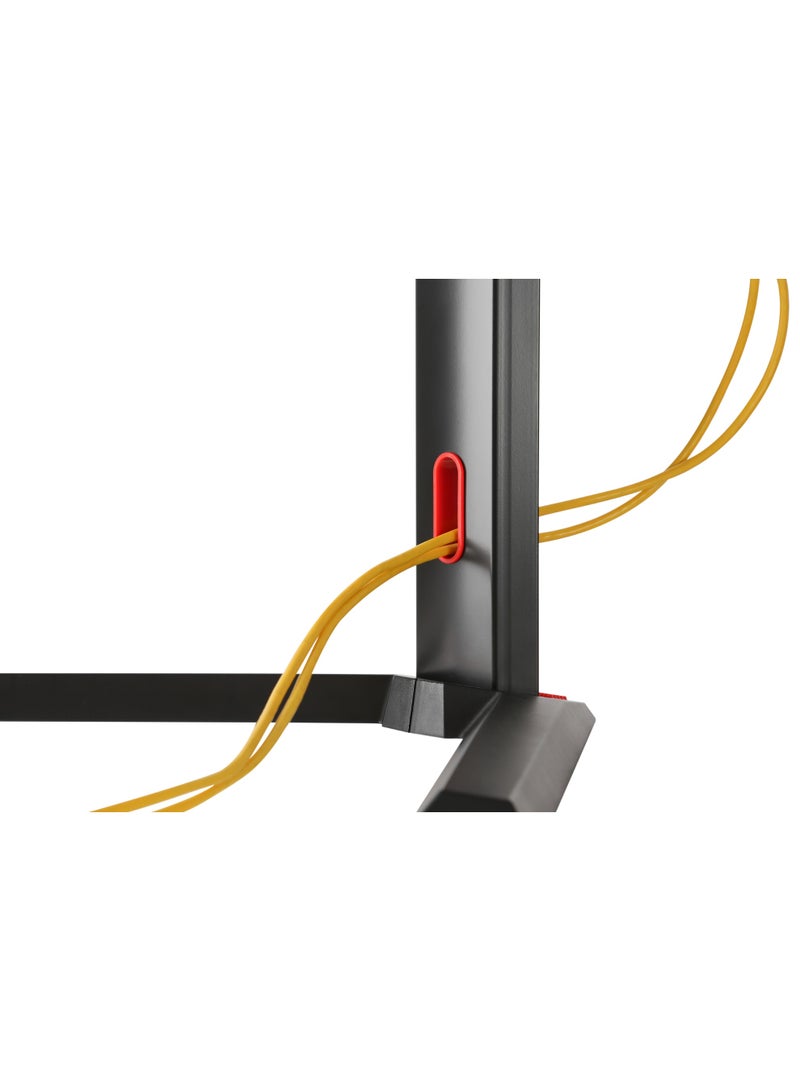 Skill Tech Skilltech SH 32 T01 Pro Gaming Monitor Arm Stand | Freestanding Single Screen 17"-32" | Integrated Headphone Holder & Cable Management | Full Rotation - Image 5