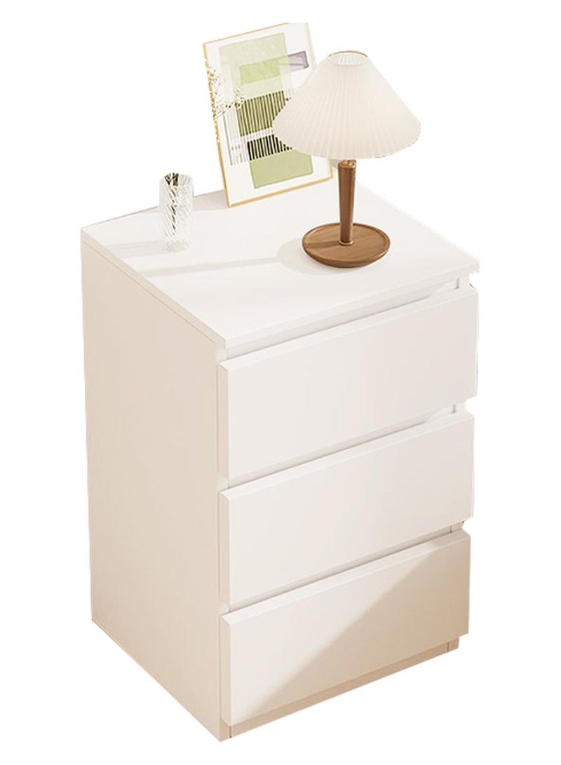 Sharpdo Nightstands Simple Modern Bedroom Bedside Table Solid Wood Minimalist Multi-function Light Luxury Style Bedside Storage Small Cabinet 32*30*59cm - Image 1