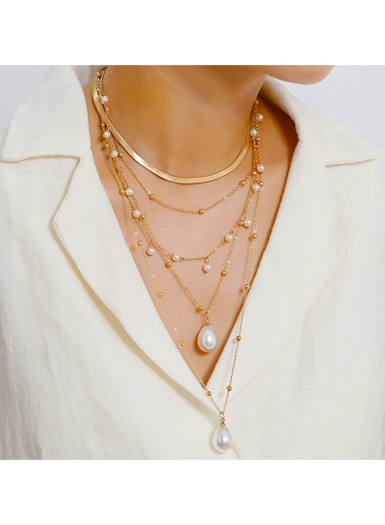 Goolsky Minimalist Layered Necklace for Women – Dainty Gold Chain Choker Set, Elegant Everyday Jewelry