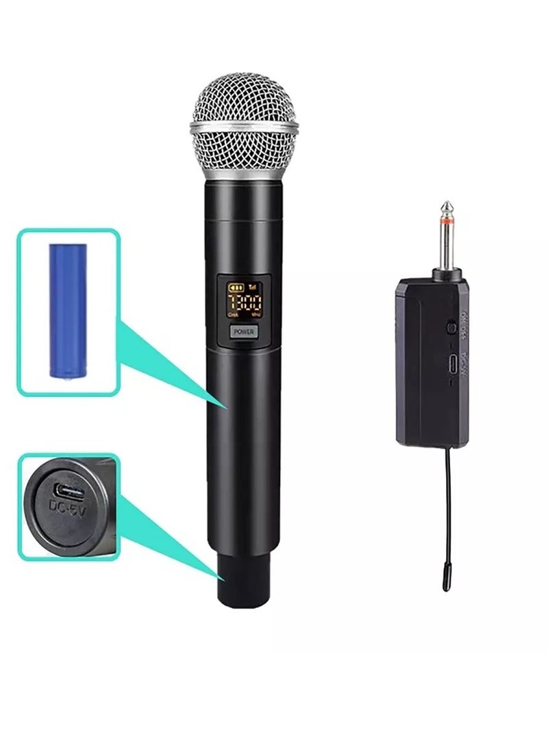 Wireless Microphone UHF Dual Portable Handheld Dynamic Karaoke Mic - Image 4