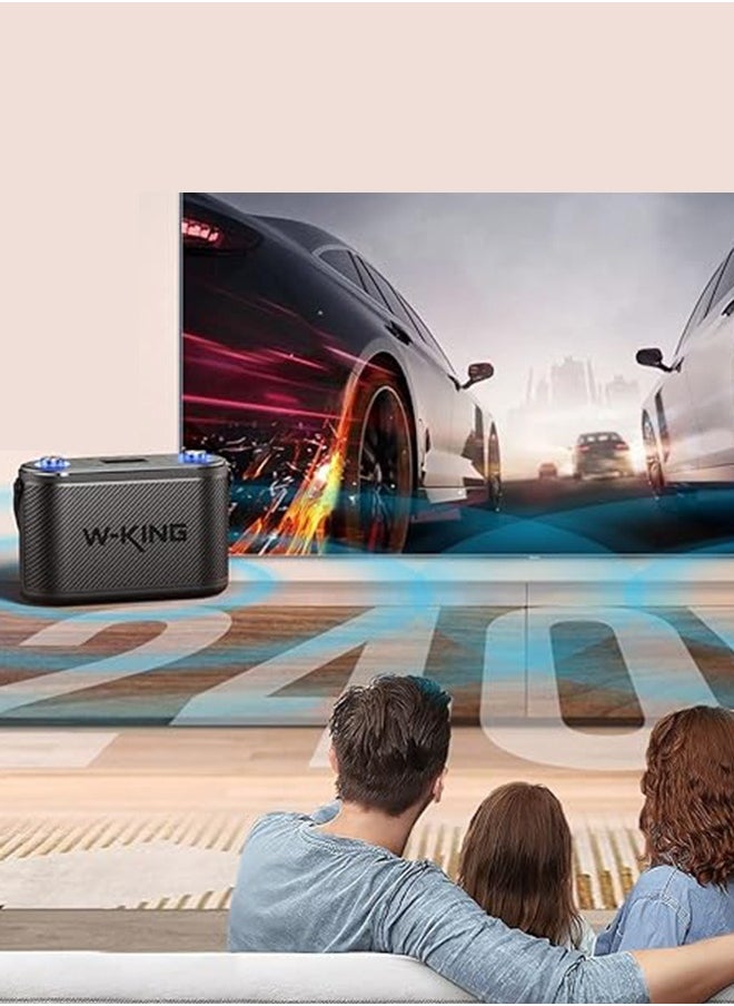 W-KING - Bluetooth Speaker with Microphone 80W, W-KING 3-Way Music Box, Bluetooth Box, Large Bass Boost/Remote Control, Karaoke Speaker with USB Port, Outdoor Party Boxes for Recording/Guitar, Black - Image 1