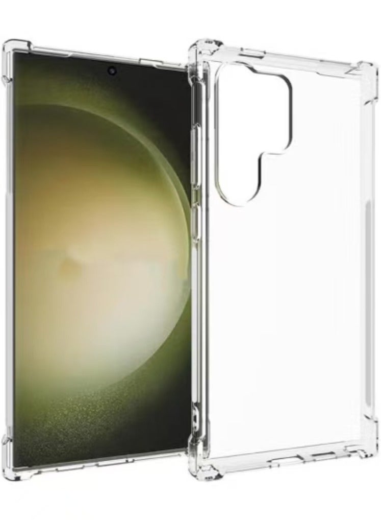 Captaintech Samsung Galaxy S24 Ultra Case Crystal Clear Ultra Slim Cover Shock-Absorption Bumper Transparent Shockproof Phone Case for Galaxy S24 Ultra  - Image 1