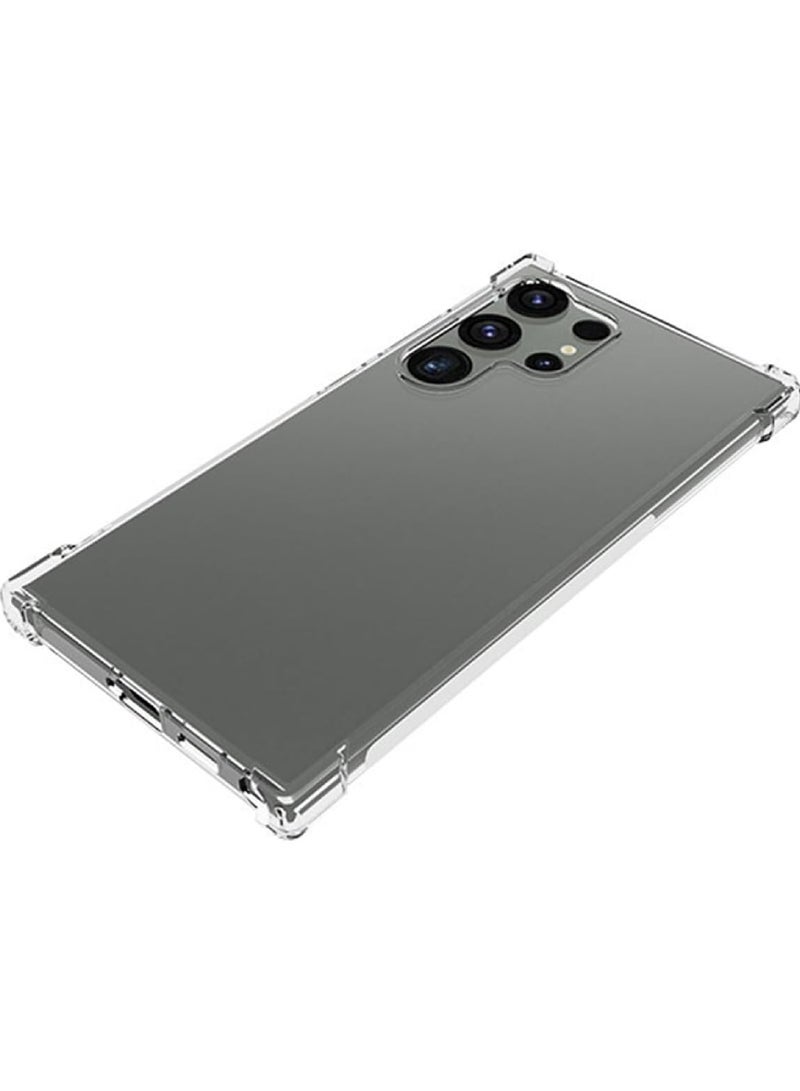 Captaintech Samsung Galaxy S24 Ultra Case Crystal Clear Ultra Slim Cover Shock-Absorption Bumper Transparent Shockproof Phone Case for Galaxy S24 Ultra  - Image 2