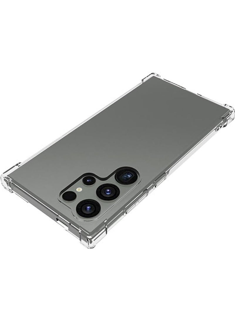 Captaintech Samsung Galaxy S24 Ultra Case Crystal Clear Ultra Slim Cover Shock-Absorption Bumper Transparent Shockproof Phone Case for Galaxy S24 Ultra  - Image 3