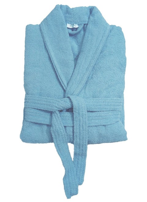 Bathrobe – 400 GSM 100% Cotton Terry Silky Soft Spa Quality Comfort – Shawl Collar & Pocket S/M