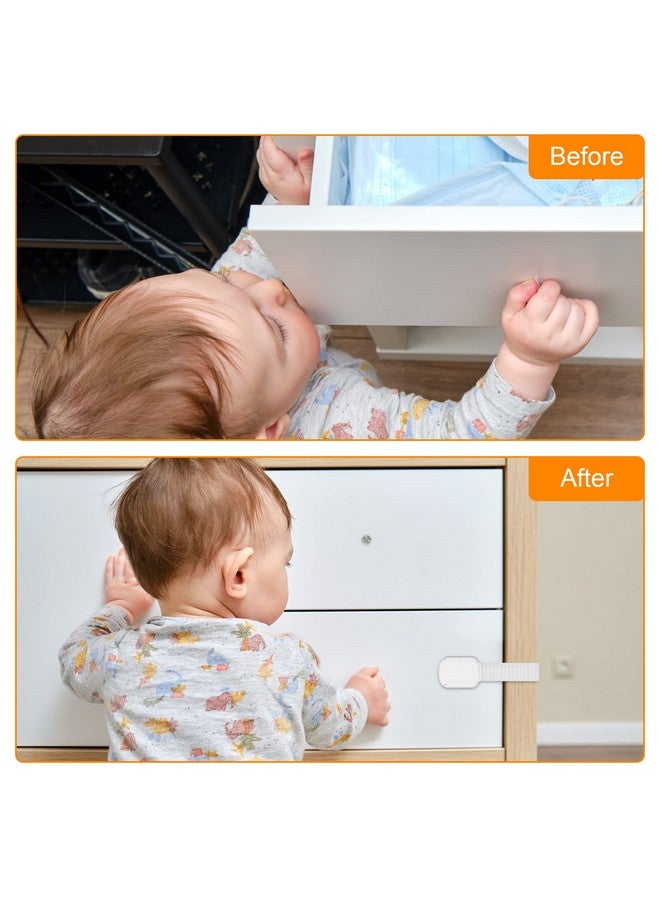 Coolrunner Ty Strap Locks 12 Pack Child Safety Locks Baby Proofing Drawers Locks Coolrunner Child Locks For Drawers, Cabinets, Dishwasher, No Tools Or Drilling Required - Image 3