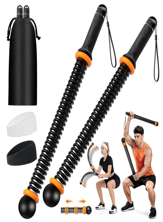 KETIEE Weighted Ropeless Battle Ropes: Cordless Battle Ropes with Adjustable Resistance Springs for Home Gym, Portable Workout Equipment for Strength Building, HIIT and Low-Impact Aerobic Training - Image 1