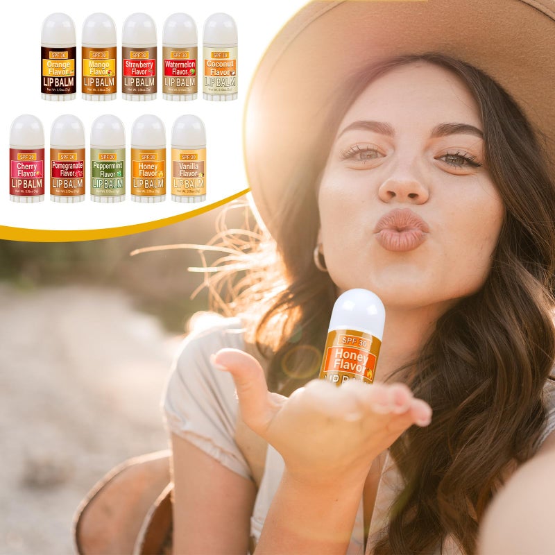 Dimsile 30 Pcs Mini Lip Balms Gift Bulk Christmas Stocking Stuffers Lip Balms Sticks Spf 30 with Sunscreen Employee Appreciation Gifts for Staff Teacher Wedding Baby Shower Party Favor - Image 2