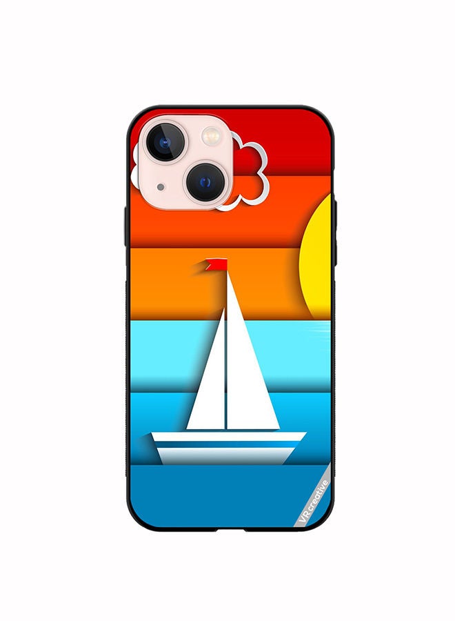 VR CREATIVE Protective Case Cover For Apple iPhone 14 Plus Boat Design Multicolour - Image 1