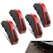 Dogary 4 PCS Car Lower Bumper Lip Diffuser Antiscratch Triangularshape Bumper Lip Splitter with Screw Exterior Rear Canards Fins Spoiler Canards Kit Universal for Most Cars Red - Image 2