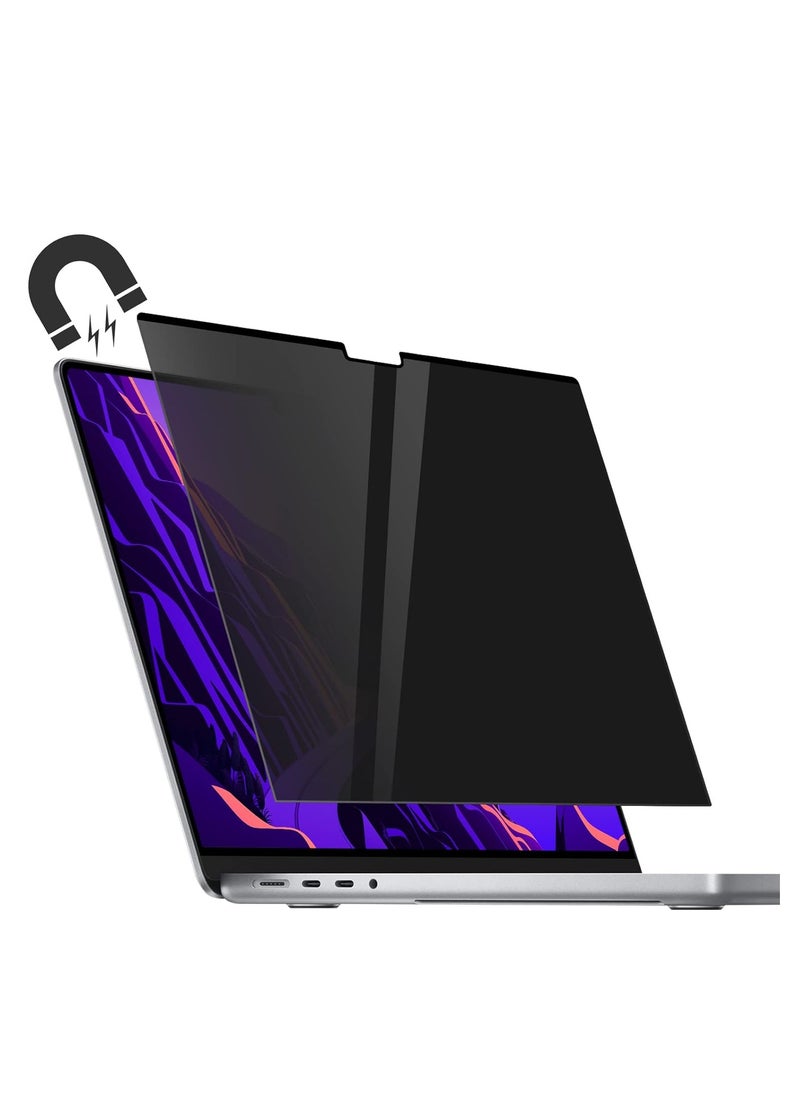 Generic Privacy Screen for MacBook Pro 14 Inch 2021-2024 M4/M3 /M3 Pro /M3 Max /M2 Pro /M2 Max /M1 Pro /M1 Max Model A3112/A3185/A3401/A2442/A2779/A2918/A2992, Magnetic Removable Anti Blue Light Glare Privacy Screen Protector  - Image 1