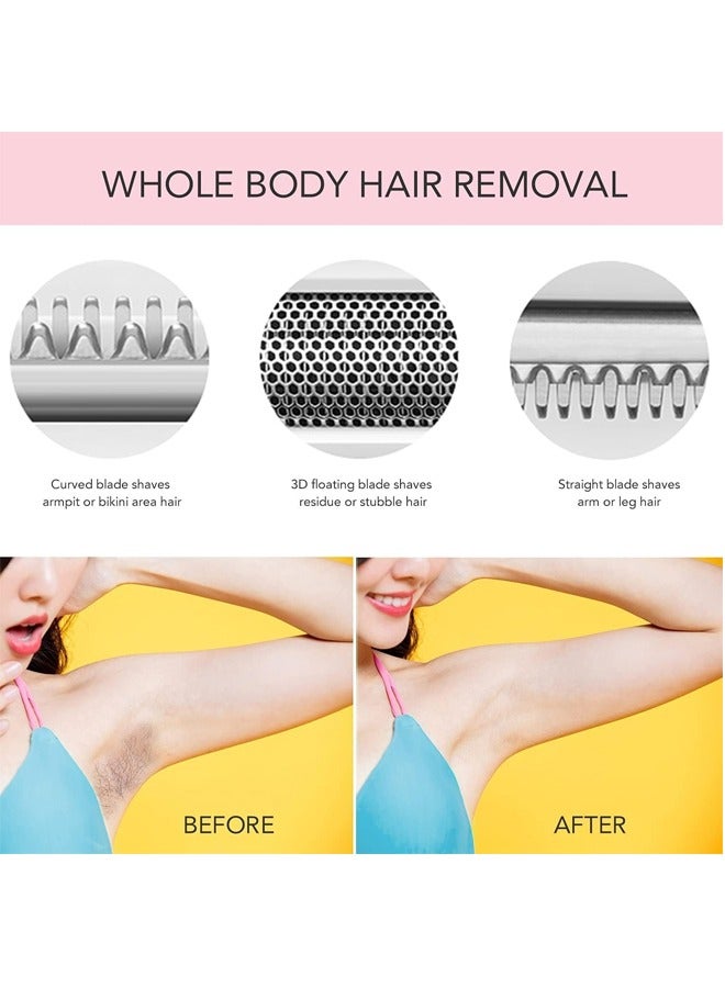 LINJIE 4 in 1 Eyebrow Trimmer, Electric Shaver for Women, USB Rechargeable ABS+UV Eyebrow Trimmer、Painless Shaver Hair Clipper for Eyebrow,  Nose Hair - Image 4