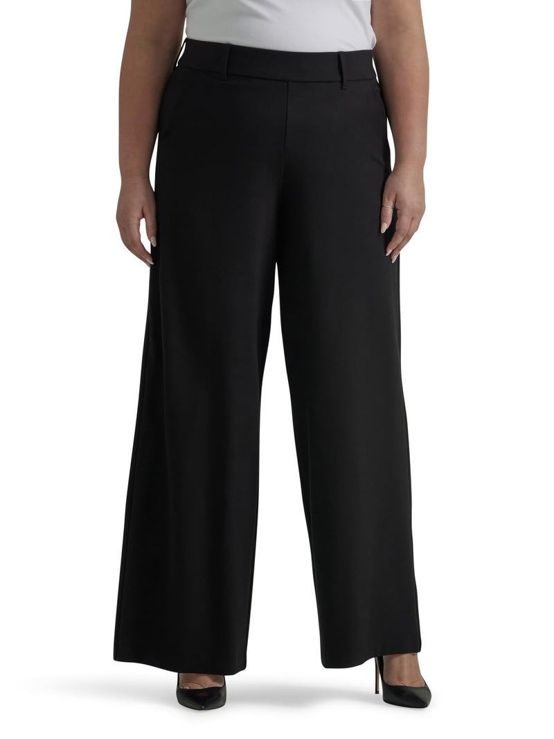Lee Women's Ultra Lux Comfort Any Wear Wide Leg Pant Unionall Black 10 - Image 1